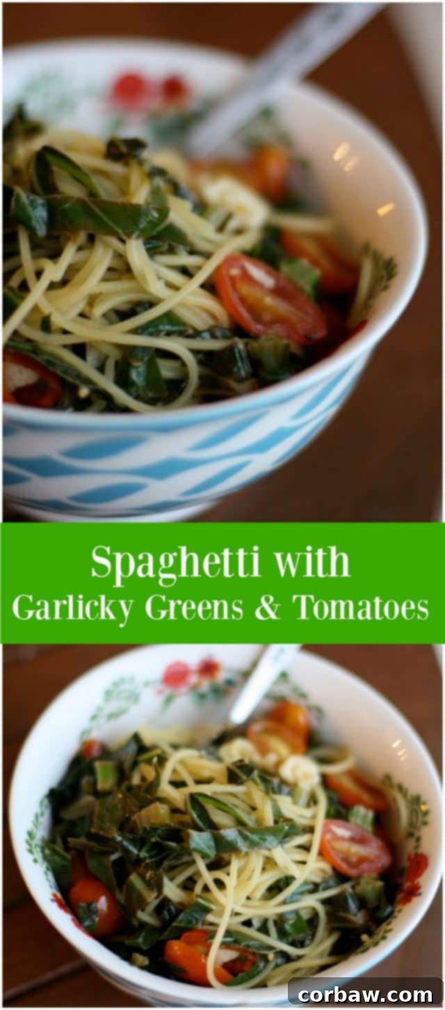 A quick and healthy Quinoa Spaghetti with Garlicky Greens and Tomatoes dish for a vegetarian option at dinner. A quick and healthy Quinoa Spaghetti with Garlicky Greens and Tomatoes dish for a vegetarian option at dinner.