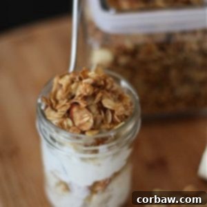 A small image of Golden Granola in a bowl, accompanying the recipe card.