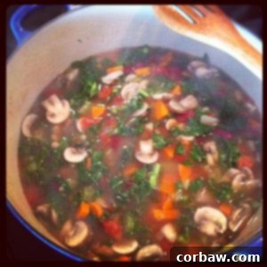 Small image of a bowl of Kale, Mushroom, and Bean Soup thumbnail