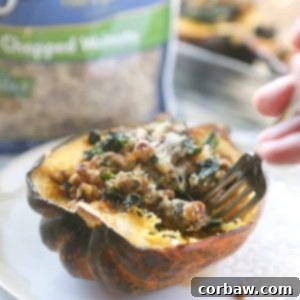 sausage stuffed acorn squash recipe