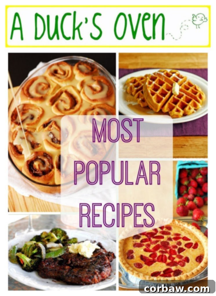 A Duck's Oven Best Recipes Digital Cookbook Cover