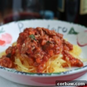 Skinnytaste Spaghetti Squash with Turkey Bolognese