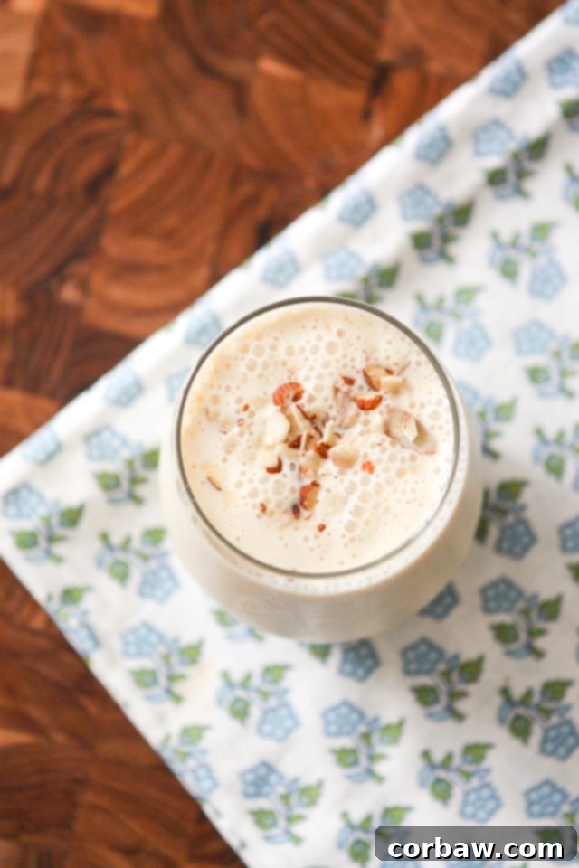 Creamy Peach Almond Kefir 3 Almond Peach Kefir Smoothie