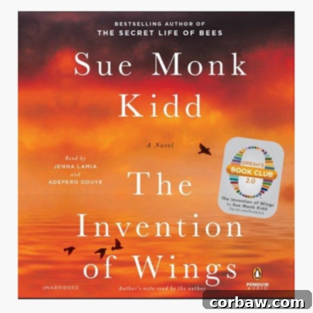 February's Literary Embrace 5 The beautiful cover of The Invention of Wings