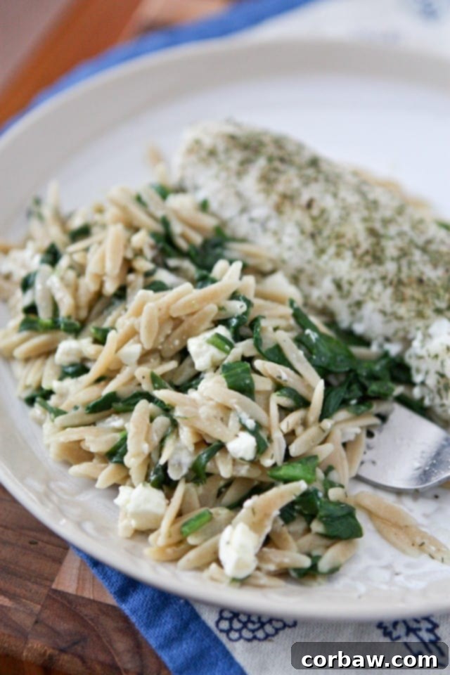Spinach Feta Orzo || Aggie's Kitchen