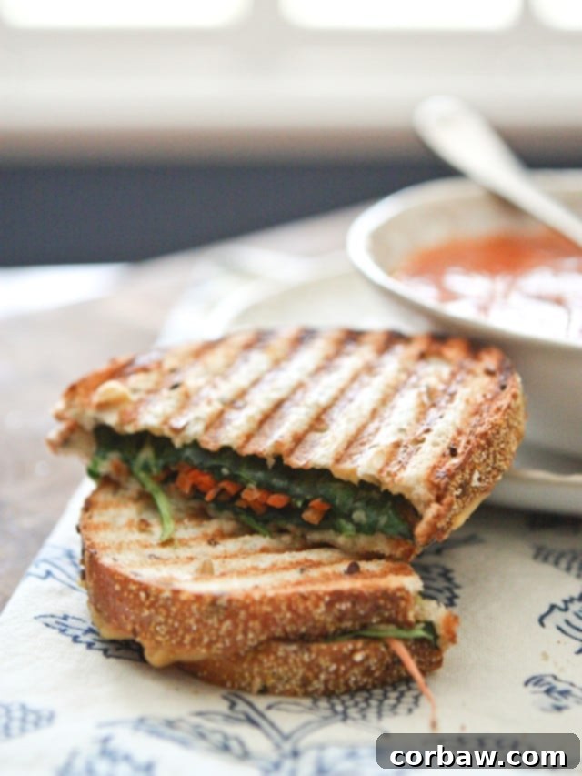 Hummus and Veggie Panini || Aggie's Kitchen