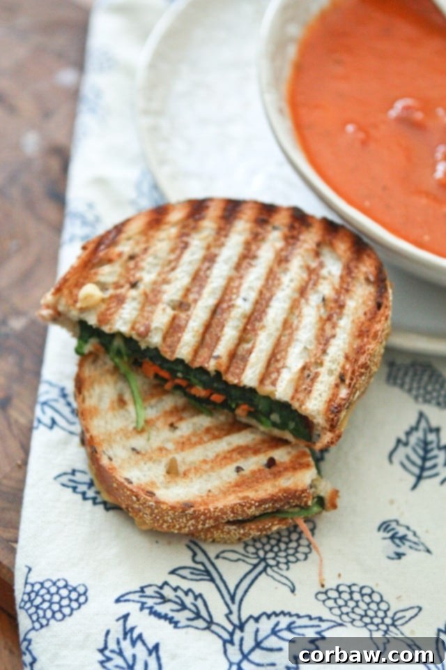 Hummus and Veggie Panini || Aggie's Kitchen