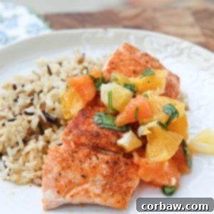 Pan Seared Blackened Salmon with Citrus Salsa || Aggie's Kitchen