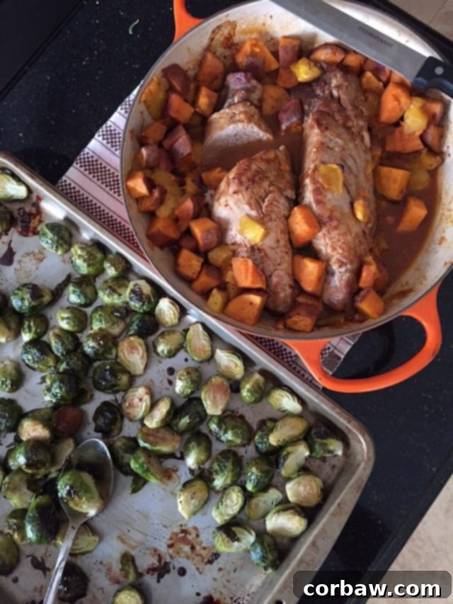 Caramelized Honey Balsamic Brussels Sprouts 5 Honey Balsamic Roasted Brussels Sprouts, showcasing crispy edges and tender interiors, a truly delightful and healthy addition to any meal.