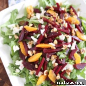 Spring Beet and Goat Cheese Salad with Walnuts from aggieskitchen.com #ThinkFisher