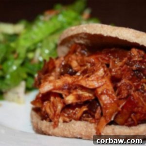 Slow Cooker Island BBQ Chicken and Spicy Slaw Salad
