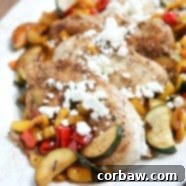 Balsamic Chicken with Sweet Peppers and Zucchini